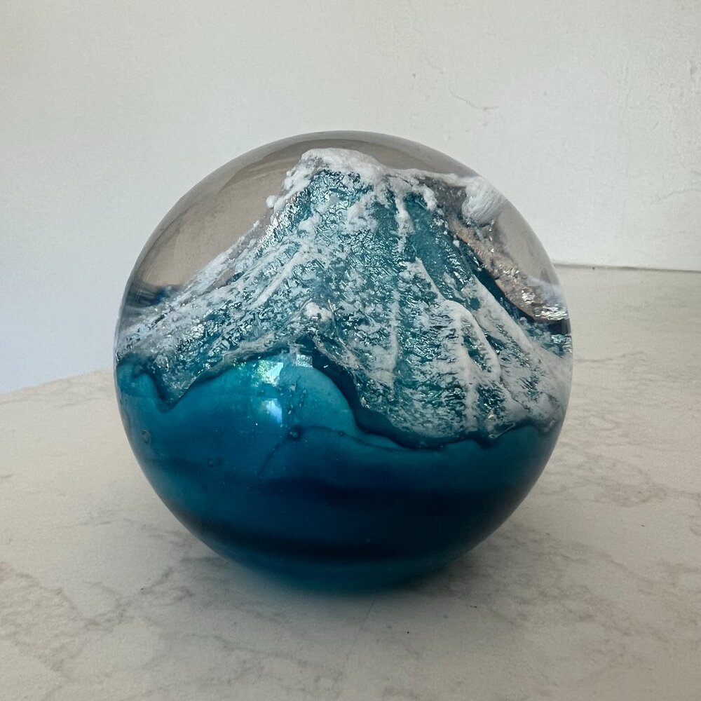 Glass Eye Studio 'Glacier' Paperweight